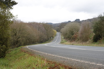 Carretera en el camino de santigao