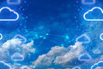 cloud storage with networking internet digital technology