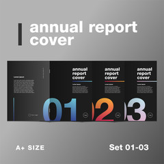 Cover book annual report gradient sets