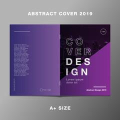 Cover book report gradient, Purple light