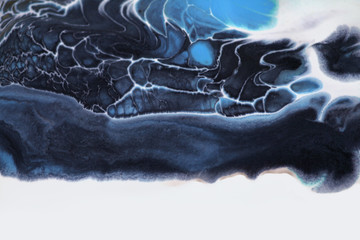 Marble texture. Acrylic colors blots. Abstract background.