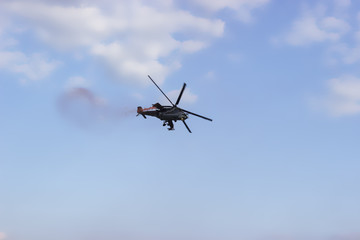 Fototapeta na wymiar Combat helicopter