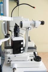 Modern medical equipment in the ophthalmology office