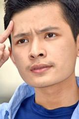 Obraz premium Youthful Asian Male Psychic