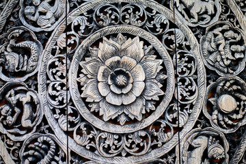 detail of an old door