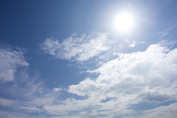 blue sky with clouds