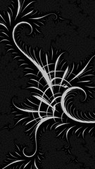 abstract floral background with ornament