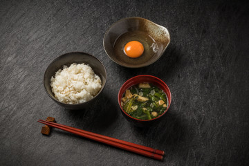 ごはんとおかず　Rice and side dishes Japanese food
