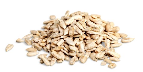Nuts collection on a white background