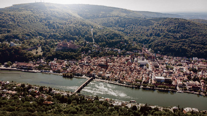 Heidelberg Luftaufnahme / Neckar / Stadt