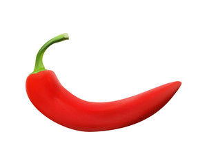 realistic vector red chili