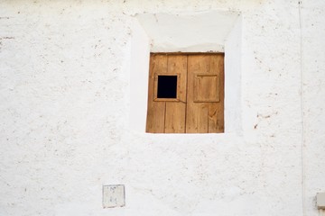 old window in white house