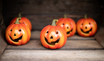 Kürbis, Dekoration im Herbst und für Halloween 