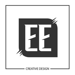 Initial Letter EE Logo Template Design