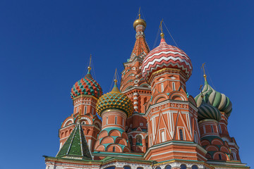 Fototapeta na wymiar Saint Basil's Cathedral on Red Square in Moscow