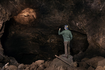 Obraz premium Cave Exploring, Mining