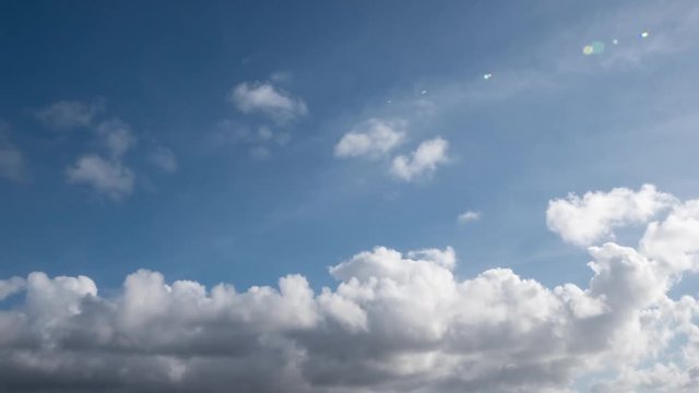 Wide Angle Time Lapse Clouds Daytime