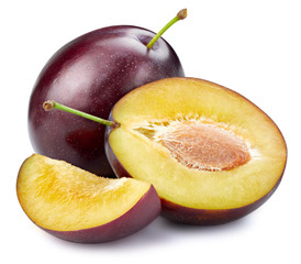 Plum isolated on white © Maks Narodenko