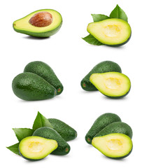 Avocado isolated on white