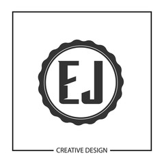Initial Letter EJ Logo Template Design