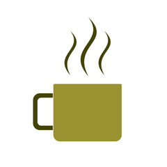 Camping cup vector icon