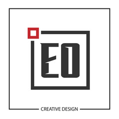 Initial Letter EO Logo Template Design