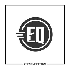 Obraz premium Initial Letter EQ Logo Template Design