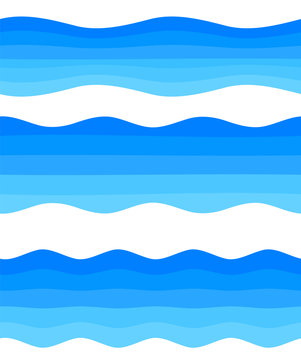 design element ribbon blue water sea background15