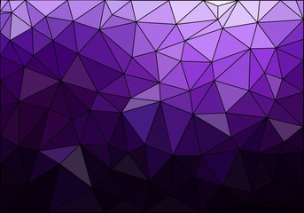 Purple polygonal texture with black contour. Polygonal vector background.
