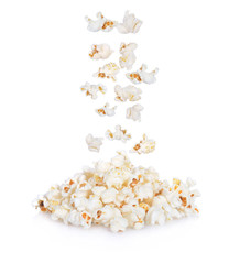 popcorn isolated on white background