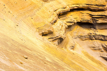 View of the rocks on the beach Papakolea (green sand beach), Hawaii, USA.