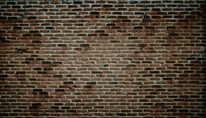 old vintage brick wall for background