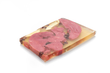 Rinfleisch Sauerfleisch in Aspik