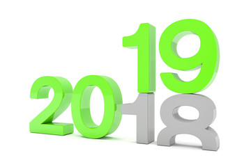 2018 - 2019 - Silvester, Neujahr, Countdown, Jahreszahlen