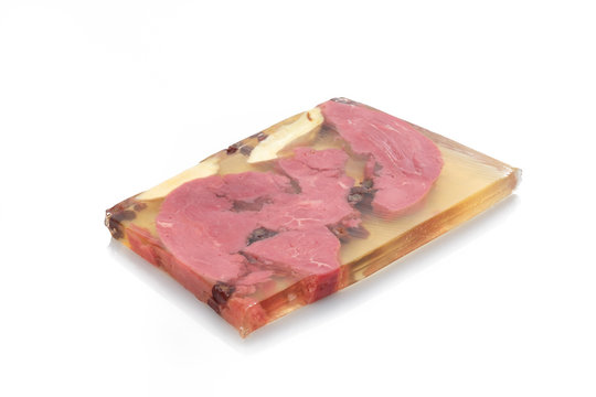 Rinfleisch Sauerfleisch in Aspik