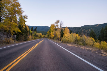 Mountain Road in Autumn