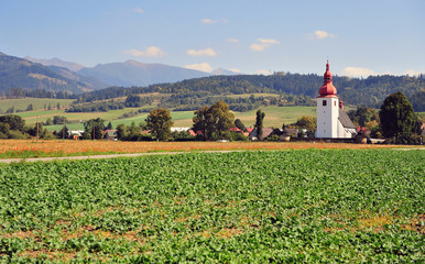 Beautiful church in Tatras mountains, Liptov