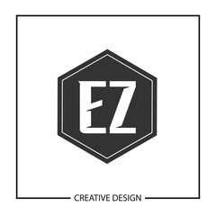 Initial Letter EZ Logo Template Design