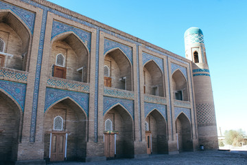 The streets of Khiva in Uzbekistan, oriental flavor