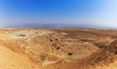Negev Desert and the Dead Sea in Israel