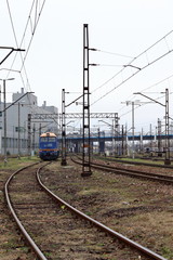 Locomotive on the railway © Petru