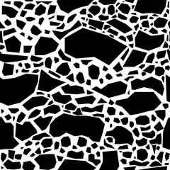 Handmade contrast seamless pattern. Childish craft monochrome wallpaper for birthday card, baby nappy, school party advertising, shop sale poster, holiday wrapping paper, textile, bag print etc.