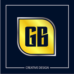 Initial Letter GB Logo Template Design