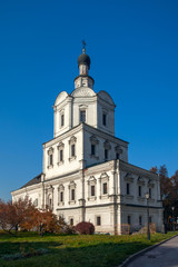Fototapeta na wymiar Church of the Archangel Michael in Andronikov Monastery, Moscow.