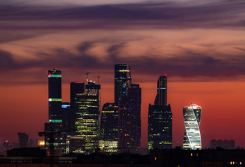 Moscow City view