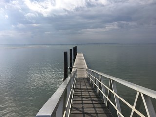 Fototapeta premium Vu depuis le bassin d Arcachon 