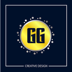 Initial Letter GG Logo Template Design