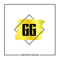 Initial Letter GG Logo Template Design