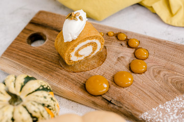 Pumpkin Roll Dessert