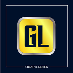 Initial Letter GL Logo Template Design